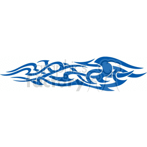 Blue Tribal Tattoo Design