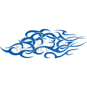 Blue Tribal Tattoo Design