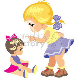 Illustration of Interaction Between Two Kids