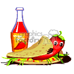 Chili pepper in a burrito