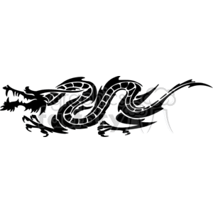 Fierce Dragon Vinyl-Ready Design for Tattoo and Signage