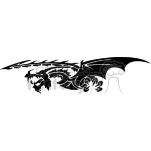 Dragon with wings