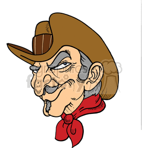 Sneaky Cowboy Cartoon