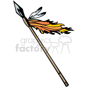 native american spear clipart