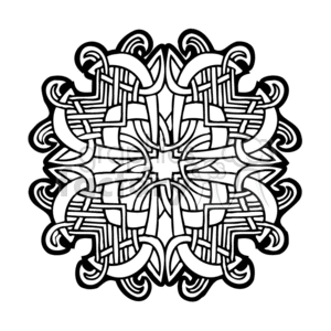 black and white celtic design