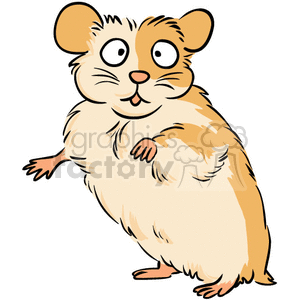 A cartoon of a hamster