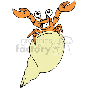 a joyous hermit crab