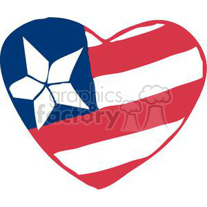 Download Heart Shaped American Flag clipart. Commercial use GIF ...