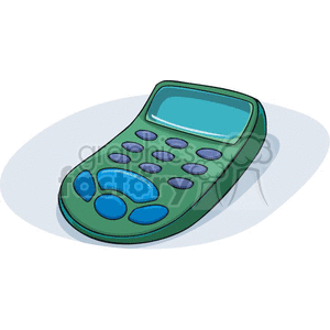   Cartoon calculator with large buttons 