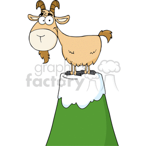 Cartoon mountain goat