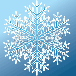   vector snowflake on blue background 