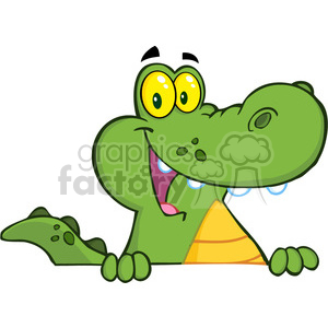 Cartoon Crocodile Character