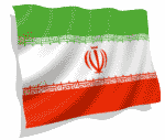 3D animated Iran flag