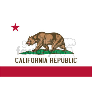 vector state Flag of California