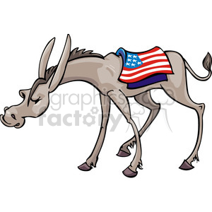 Democrat donkey mascot