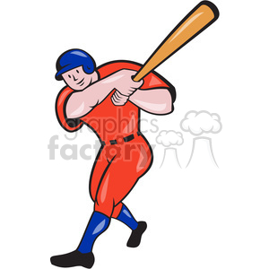 baseball batter batting front