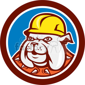   bulldog construction worker 