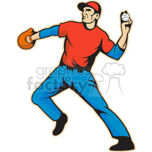 baseball fielder throwing ball side