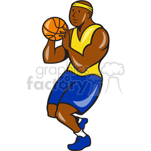 basketball player shoot ball