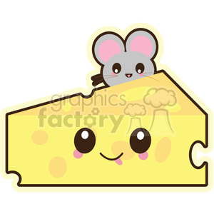   Cheese vector clip art image 