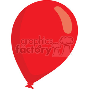 A clipart image of a single red balloon, often associated with Valentine's Day.