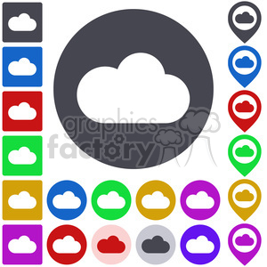 Cloud icon pack