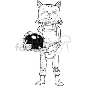 astro fox vector illustration