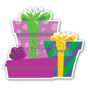 Colorful Christmas Gift Boxes