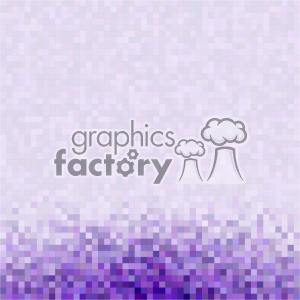 A pixelated gradient background ranging from light gray to shades of purple.