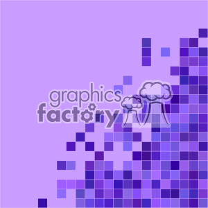 A clipart image featuring a gradient of purple squares arranged in a pixelated pattern.