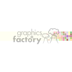 vector pastel small squares half banner background