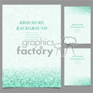 vector letter brochure template set 043