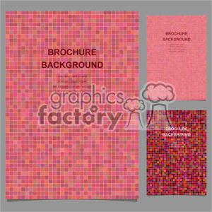 vector letter brochure template set 005