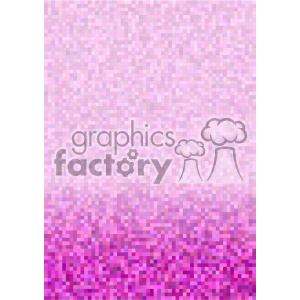 A pixelated clipart image with a gradient background transitioning from light pink to purple.