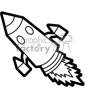 black white rocket svg cut file vector art