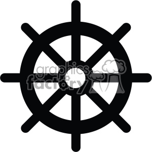 ship steering wheel vector icon