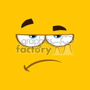 A cartoonish face with a yellow background expressing a comical mad or annoyed expression.