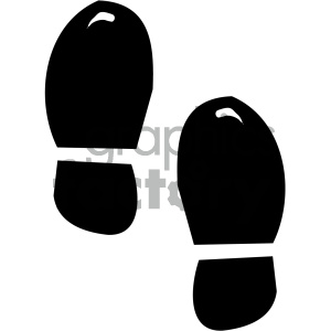 Minimalist Black Shoe Footprints