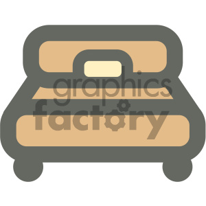 bedroom bed furniture icon