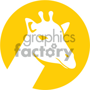 giraffe icon vector art
