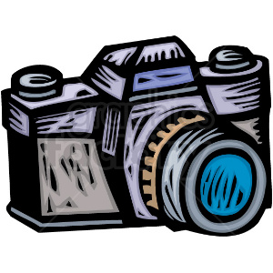 Stylized Illustration of a Camera