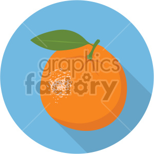 orange on blue background flat icon clip art