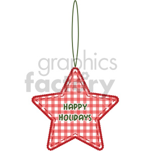 red star Christmas tree decoration