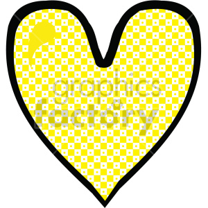 a yellow heart
