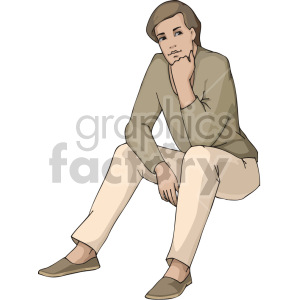   girl sitting while in deep thought 