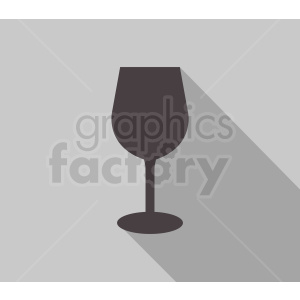 wine glass on gray background