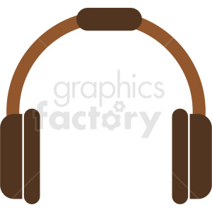 brown headphones icon