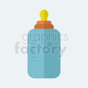 baby bottle icon on light background