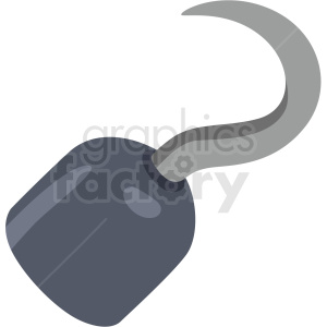 pirate hook hand vector clipart no background