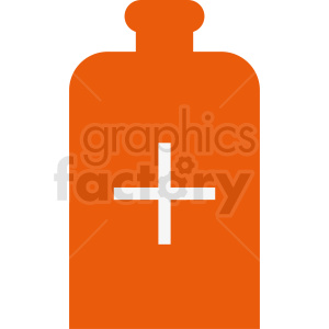 orange prescription bottle vector clipart